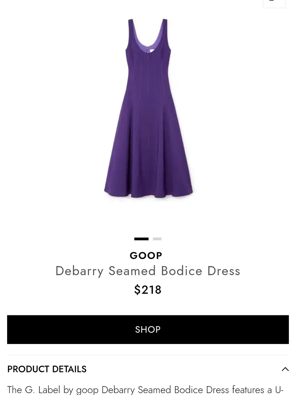 G Label By GOOP Sleeveless Purple Midi Dress with Scoop Neck SIZE 8 - Picture 10 of 11